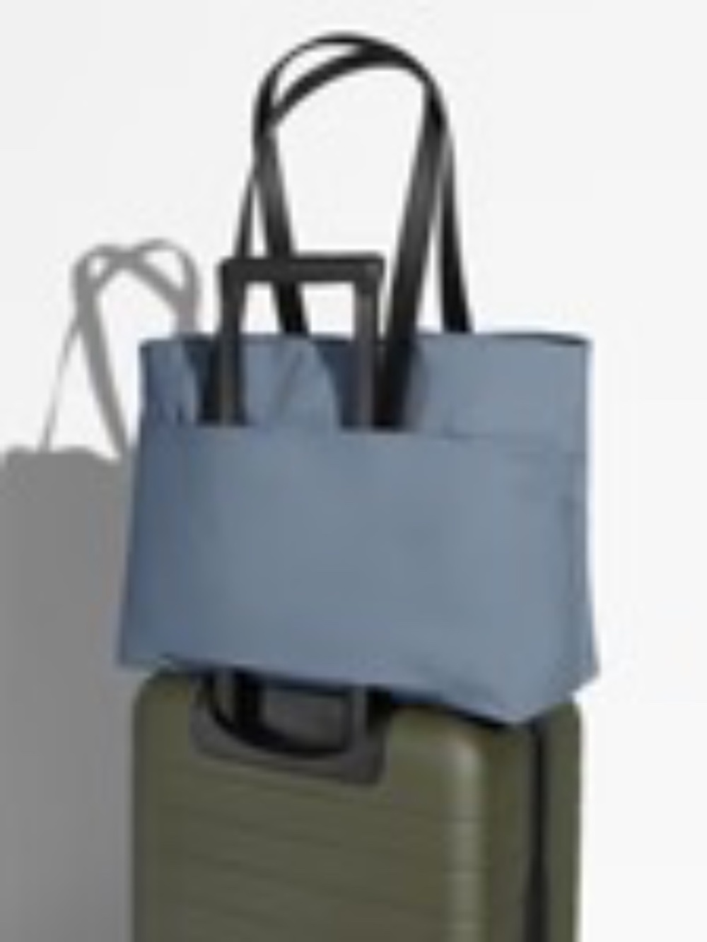 Away Coast Blue Weekender Duffel Bag with Black Handles DEEP DISCOUNT